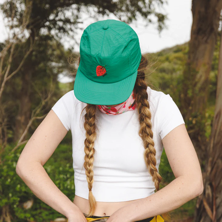 Strawberry Green | Nylon Motif Cap - Image 3